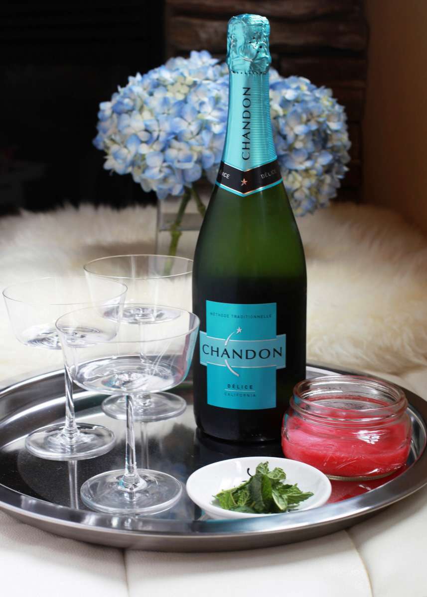 Rhubarb Délice Mimosas | Posh Little Designs