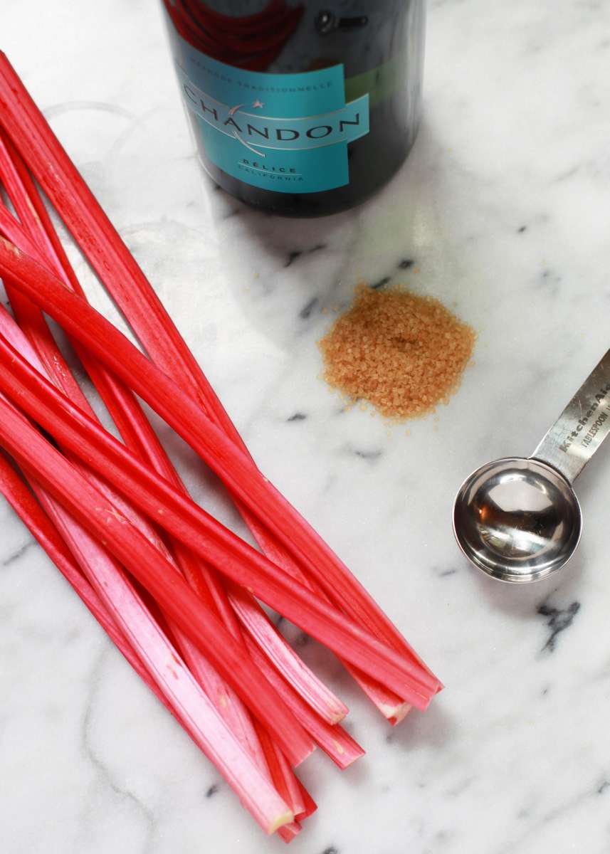 Rhubarb Délice Mimosas | Posh Little Designs