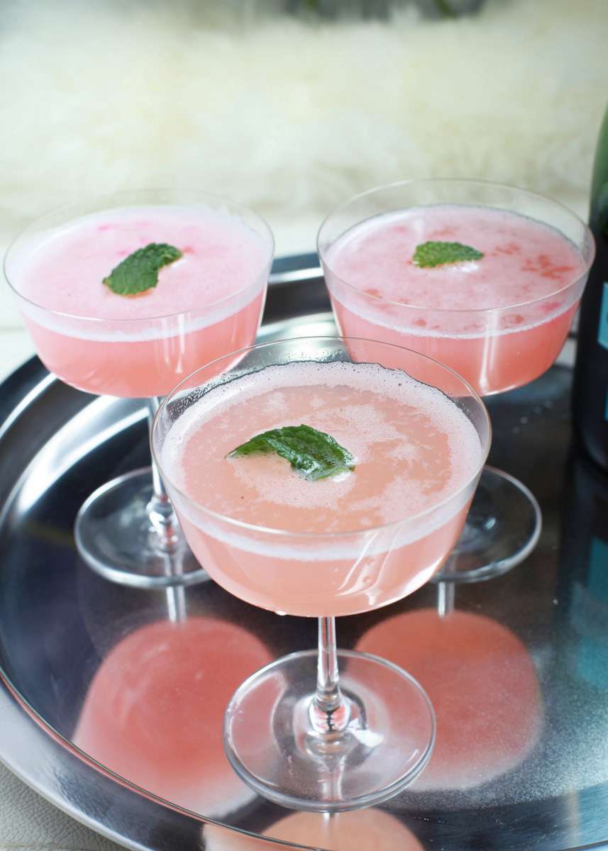 Rhubarb Délice Mimosas | Posh Little Designs