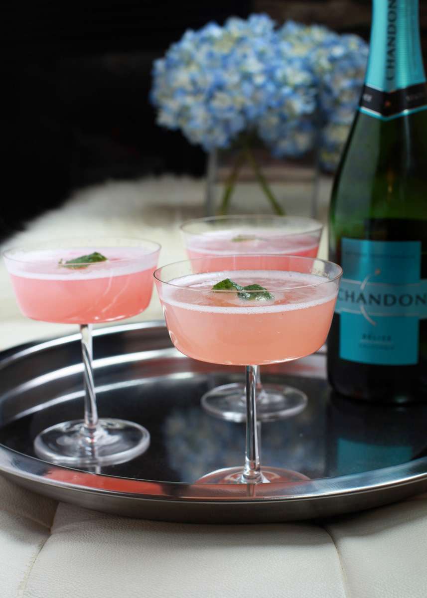 Rhubarb Délice Mimosas | Posh Little Designs