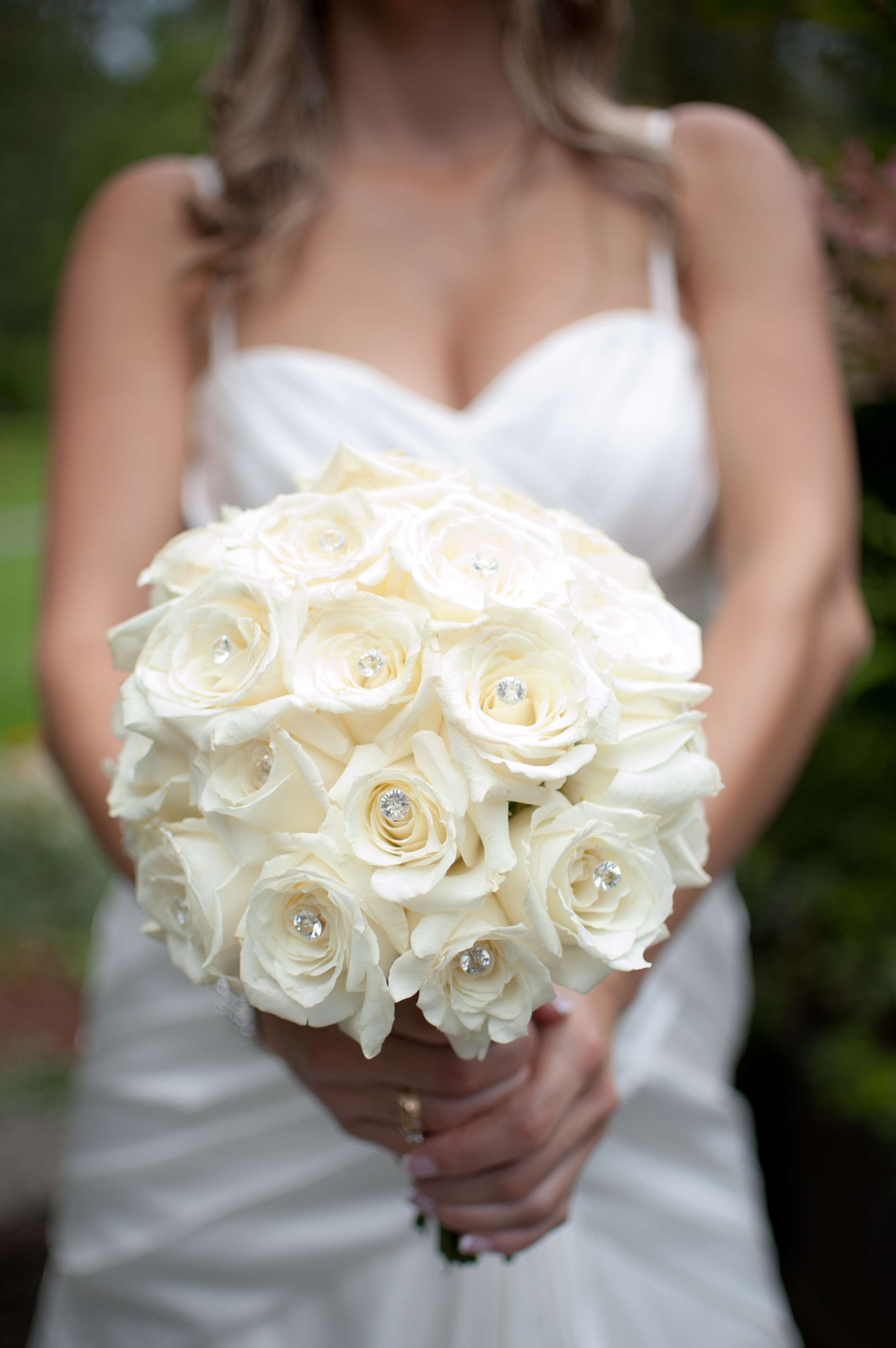 White Rose Bridal Bouquet