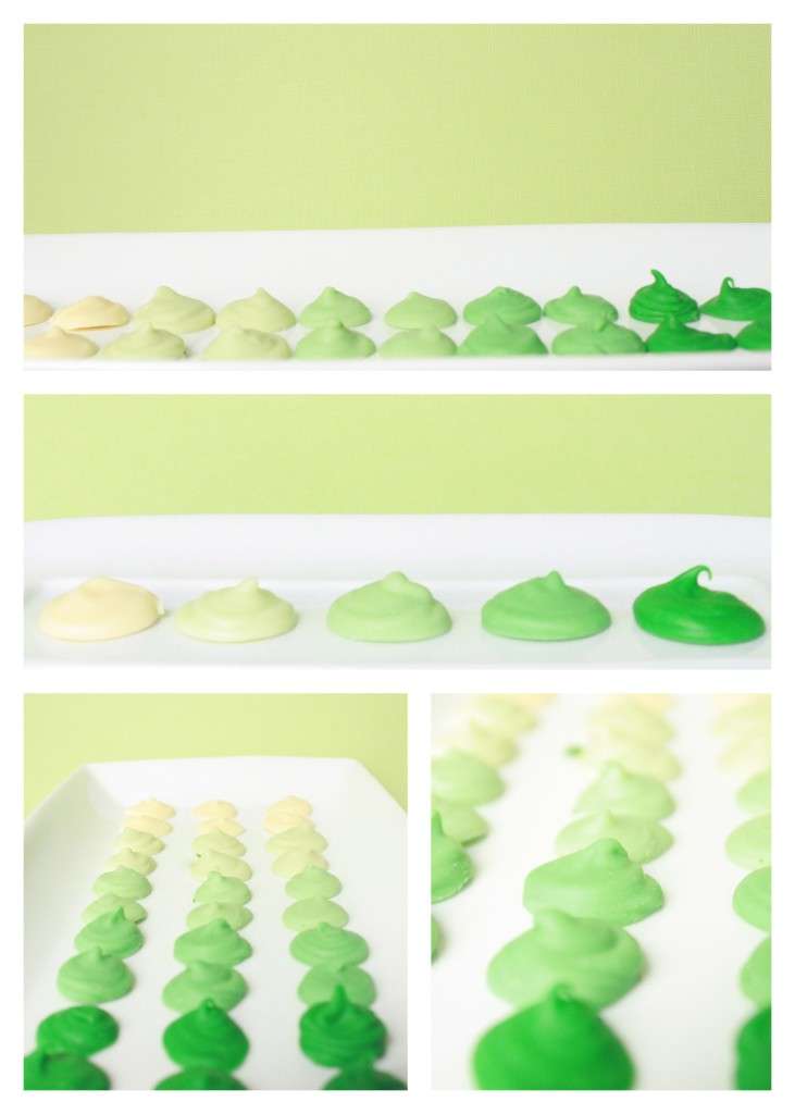 Peppermint White Chocolate Kisses - Posh Little Designs Quick and easy homemade peppermint white chocolate kisses in shades of green. A fun candy treat to enjoy for St. Patrick's Day!