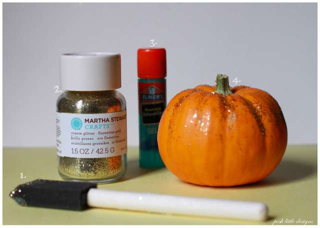Glitter Pumpkins - posh little designs