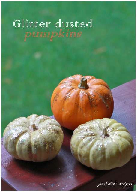 Glitter Pumpkins