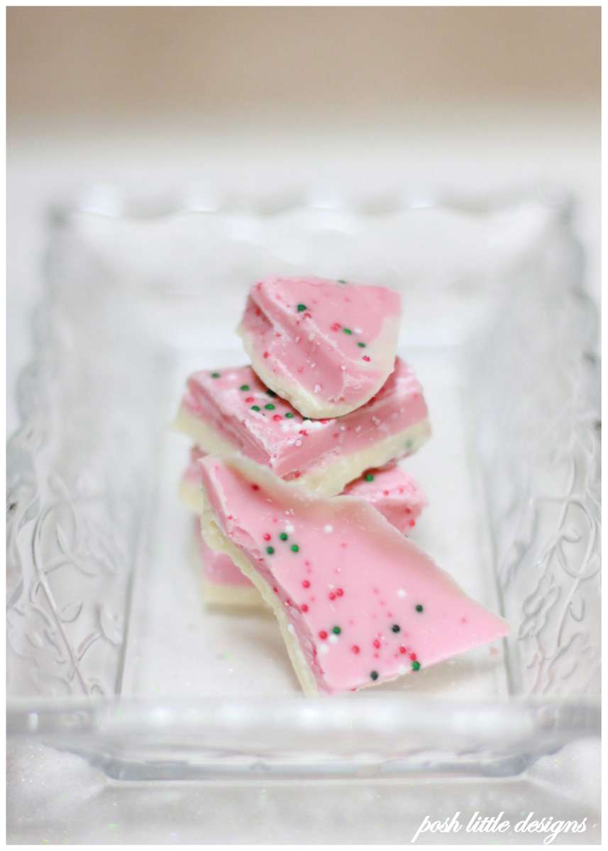 pink peppermint bark - holiday