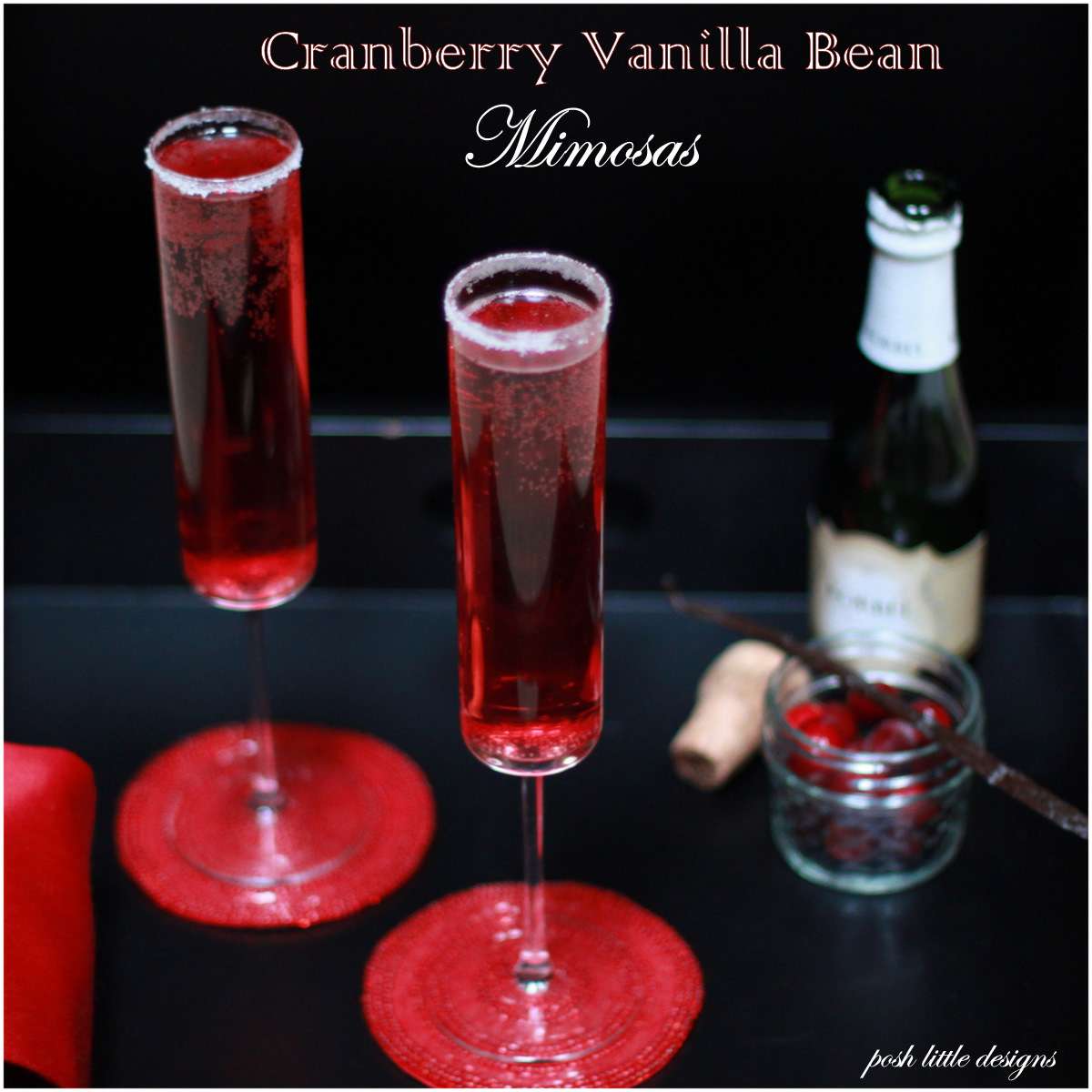 Cranberry Vanilla Mimosa