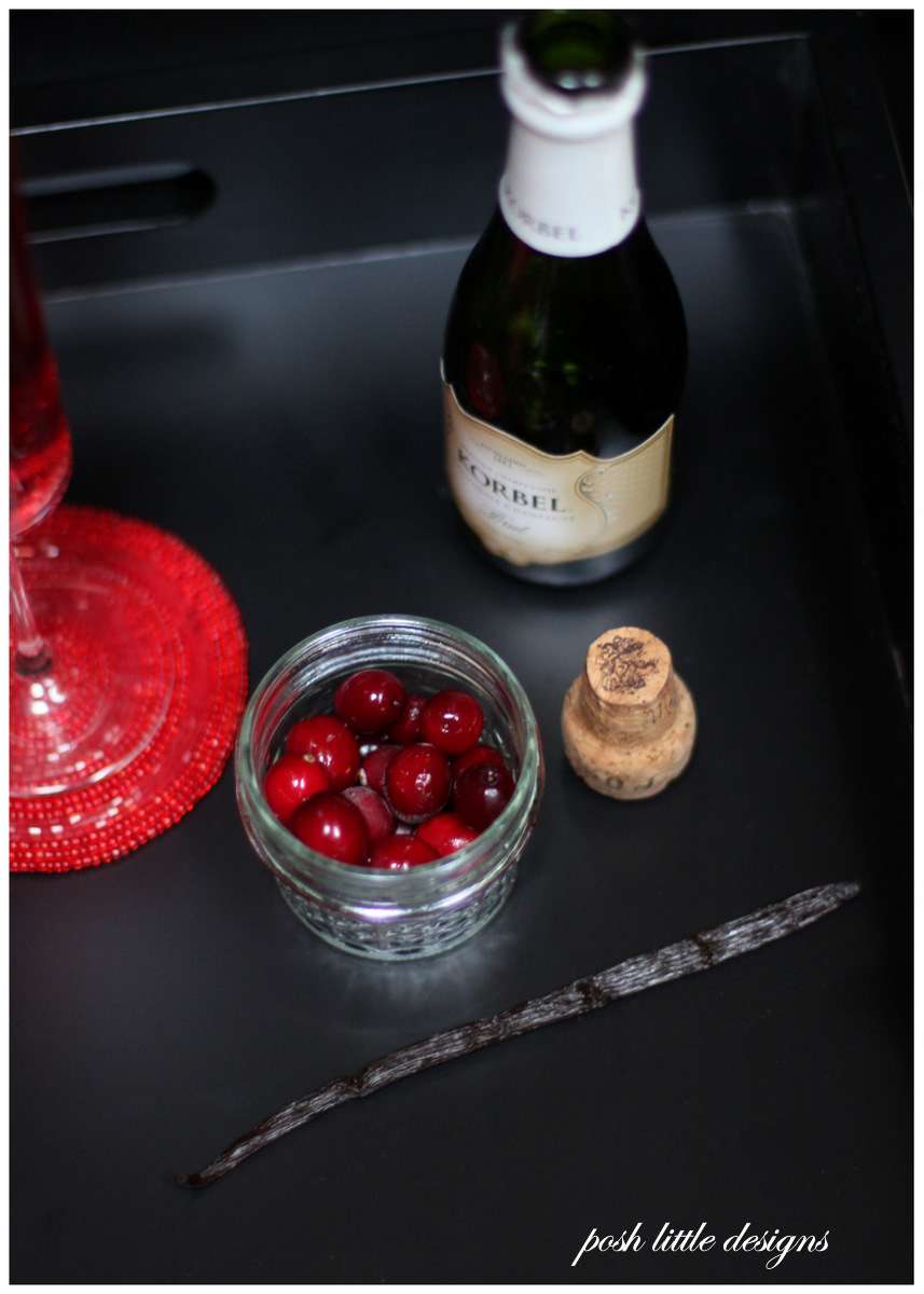 cranberry vanilla bean mimosa