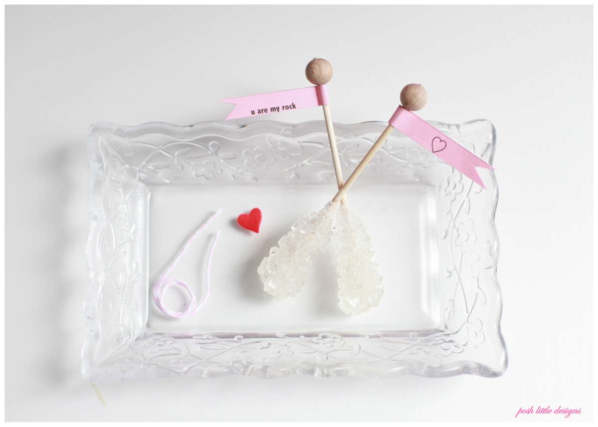 u are my rock - valentine's diy PLD