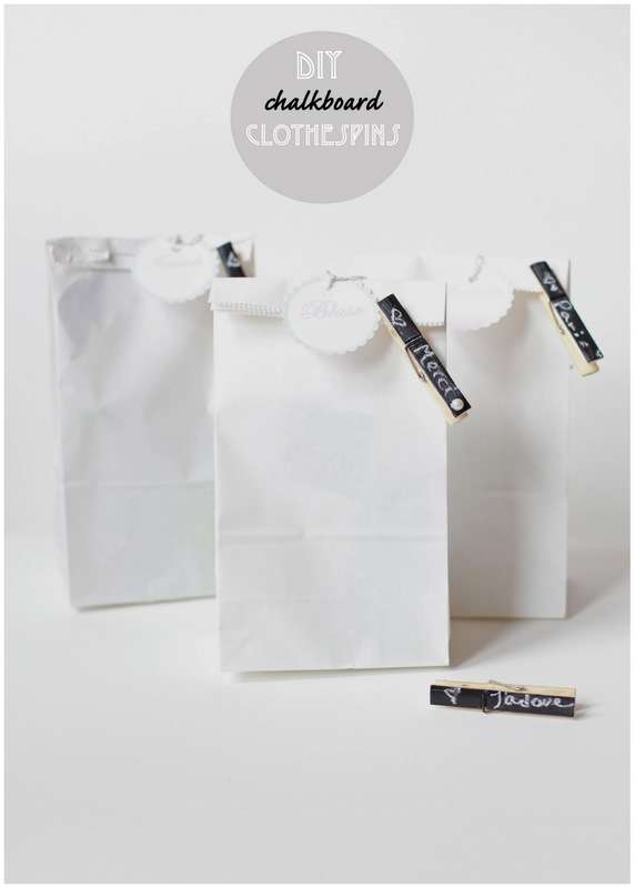 DIY Chalkboard Clothespins