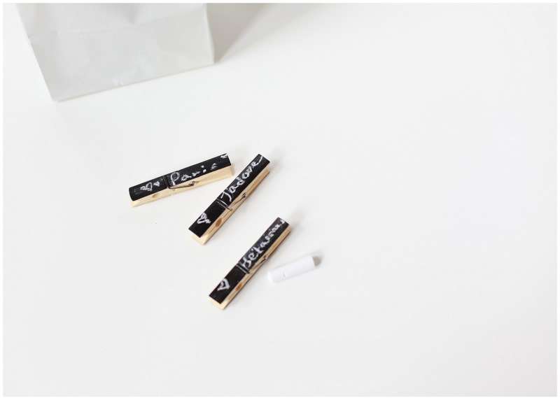 DIY Chalkboard Clothespins