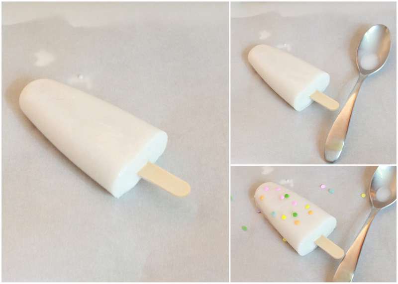 Confetti, popsicles, homeamade, vegan