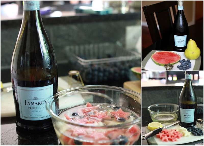 Prosecco infused fruit