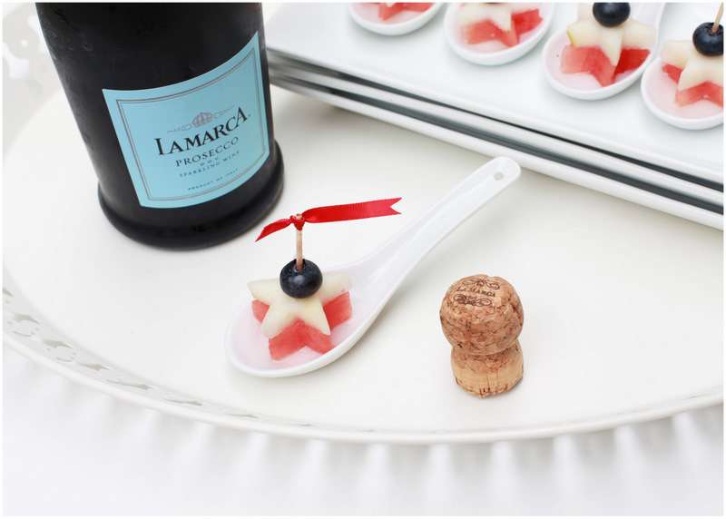Prosecco infused fruit