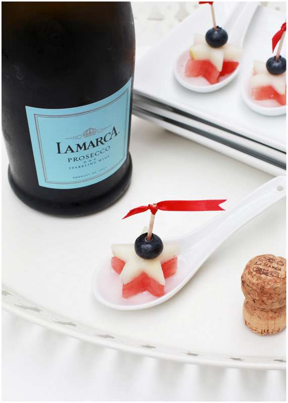 Prosecco infused fruit