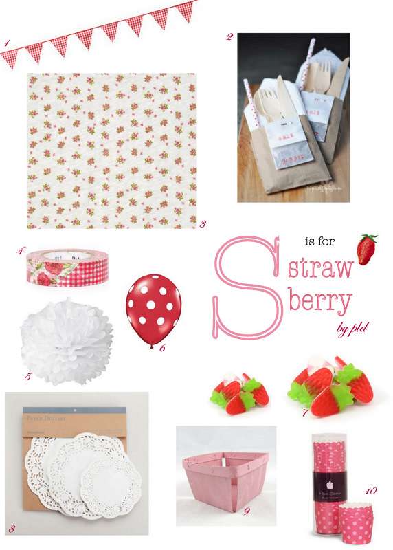Strawberry party inspiration by PLD