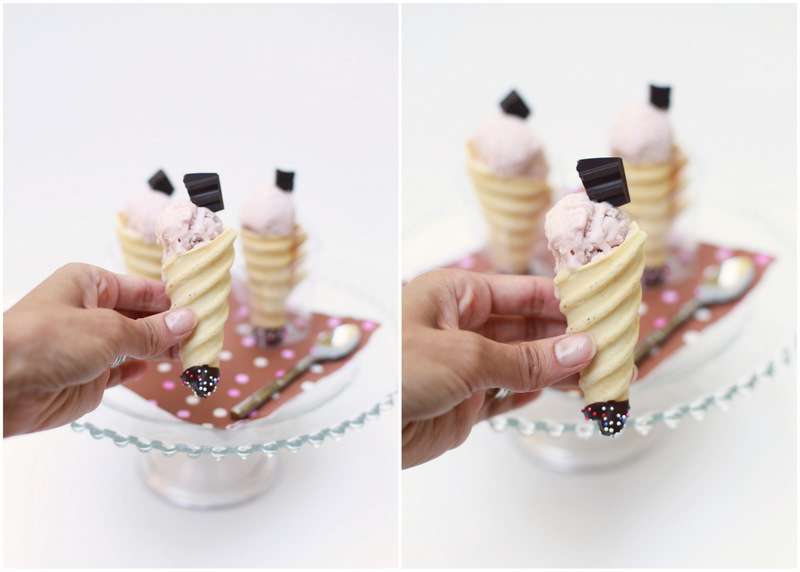 Homemade Ice-cream cones