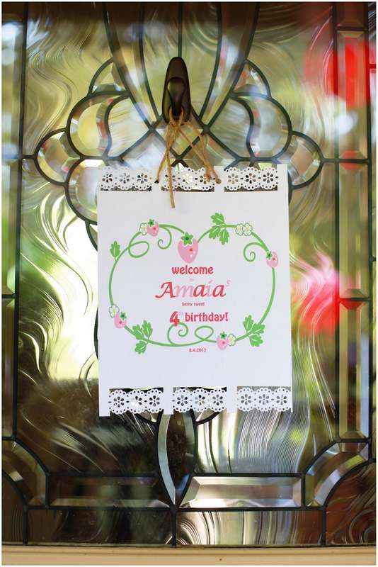 Strawberry Shortcake 4th Birthday - Posh Little Designs