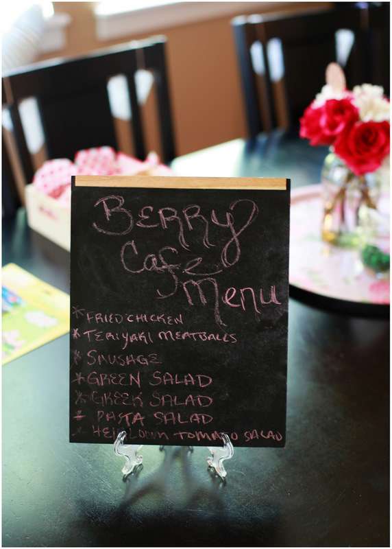 Berry Cafe menu