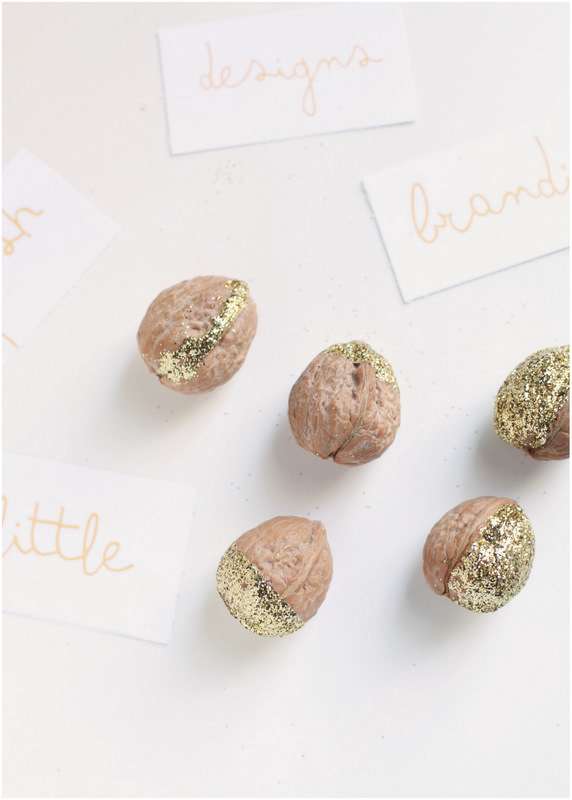 Simple yet elevated DIY walnut place card holders make the prettiest table decor for the holidays.