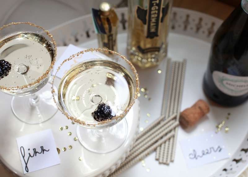 Posh Champagne Cocktail - PLD