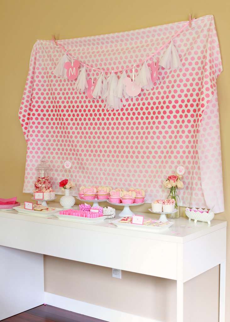Ombre Minnie Mouse Birthday Party | Posh Little Designs