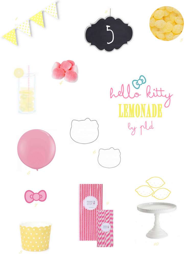 Hello Kitty Lemonade Party Inspiration | Posh Little Designs