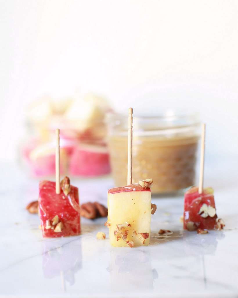 Vanilla Caramel Apple Bites (V)