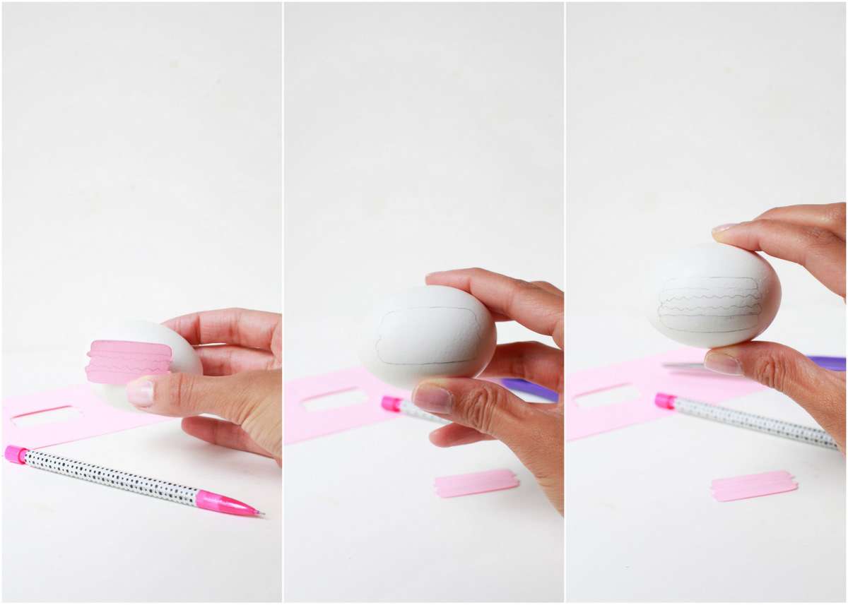 Macaron Painted Easter Eggs | Posh Little Designs