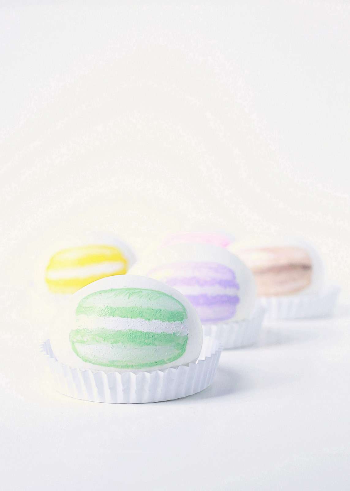 Macaron Painted Easter Eggs | Posh Little Designs