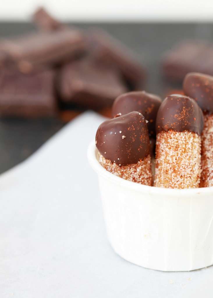 Chocolate Chili Mini Churros | Posh Little Designs
