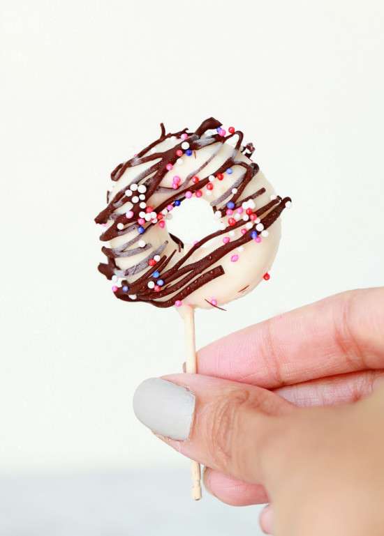 Mini Donut Popsicles - Posh Little Designs