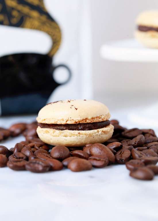Chocolate Santa Marta Macarons | Posh Little Designs