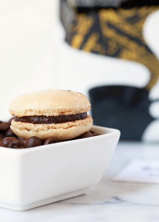 Chocolate Santa Marta Macarons | Posh Little Designs