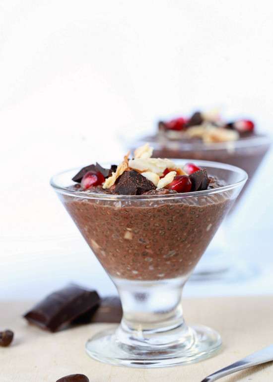 Chocolate Java Chia Pudding - Posh Little Designs
