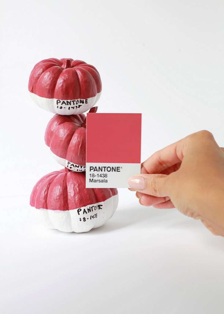 Pantone Painted Pumpkins