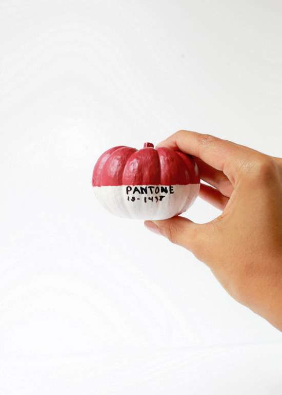 Pantone Mini Pumpkins DIY | Posh Little Designs