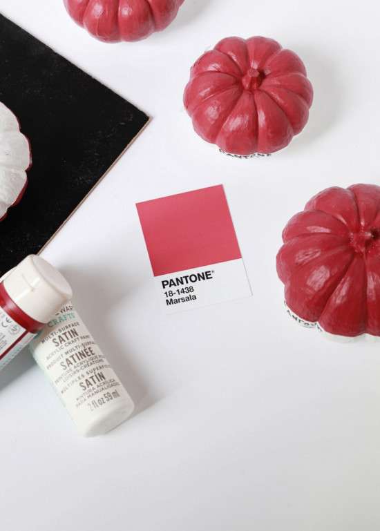 Pantone Mini Pumpkins DIY | Posh Little Designs