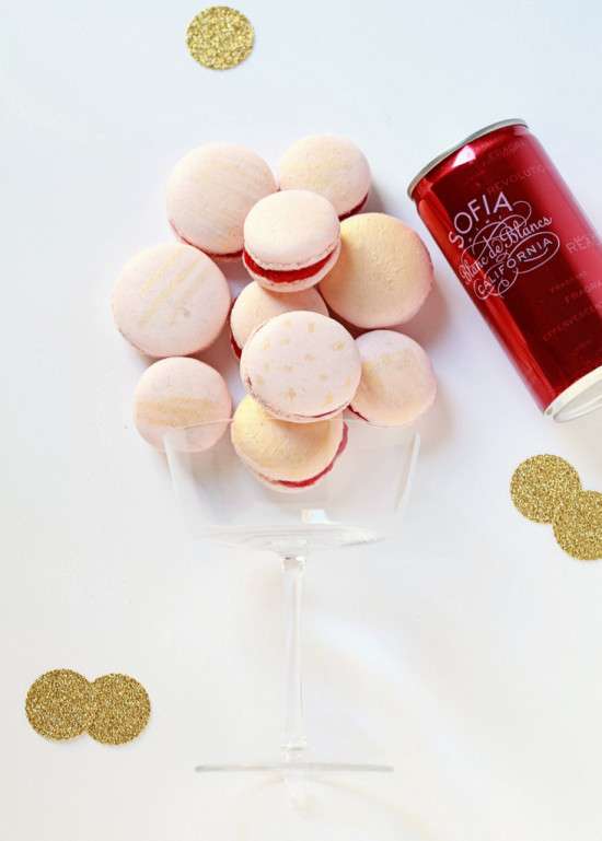 Sparkling Raspberry Macarons | Posh Little Designs