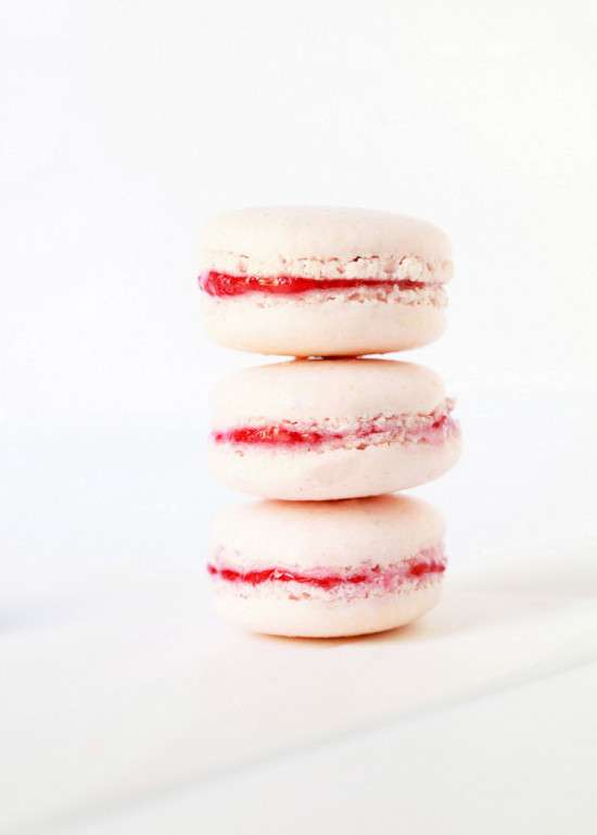 Sparkling Raspberry Macarons | Posh Little Designs