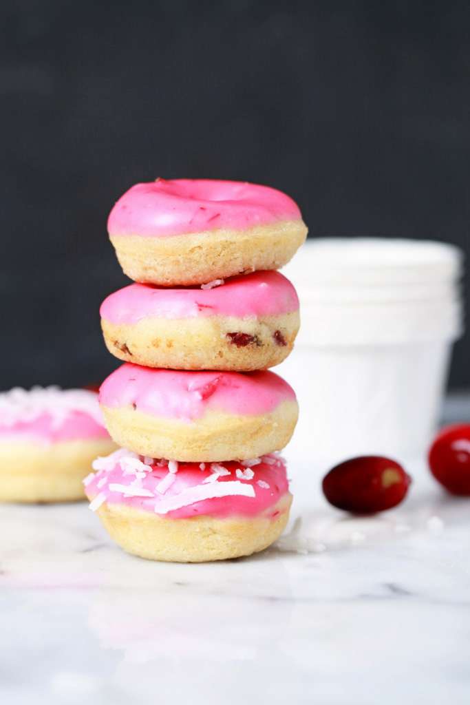 Cranberry & Coconut Mini Donuts