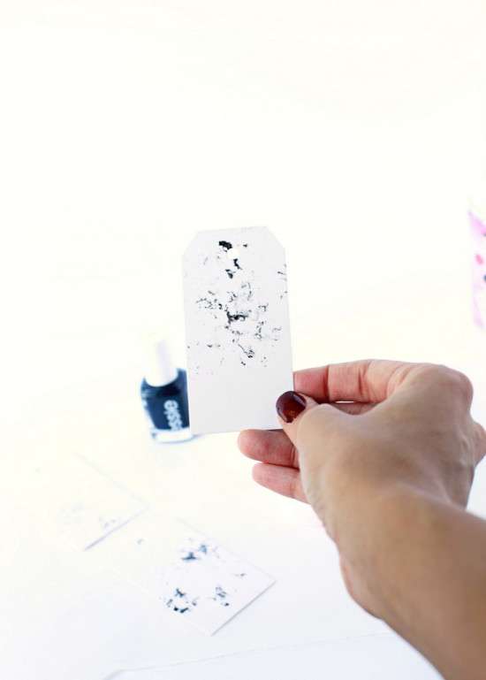 DIY Marble Gift Tags | Posh Little Designs