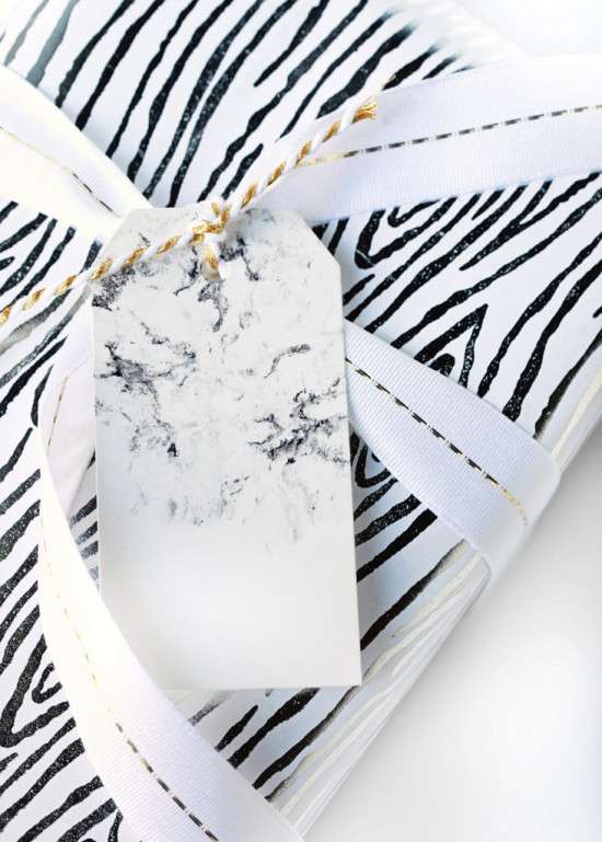 DIY Marble Gift Tags | Posh Little Designs