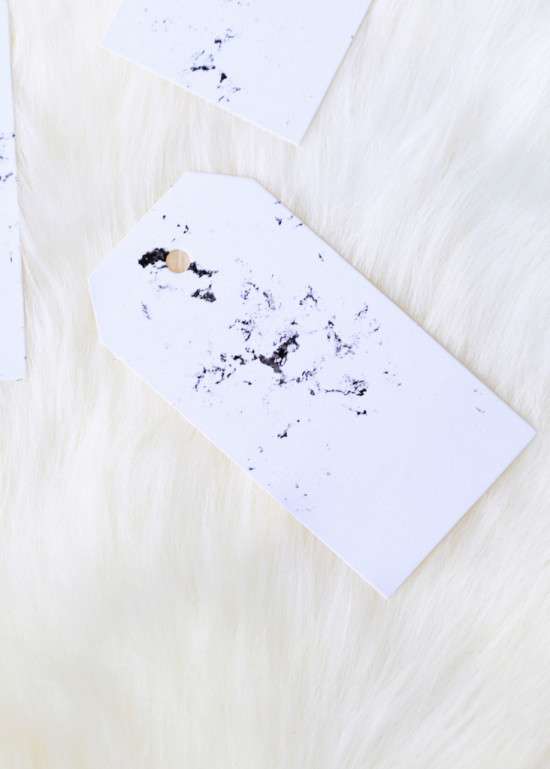 DIY Marble Gift Tags | Posh Little Designs