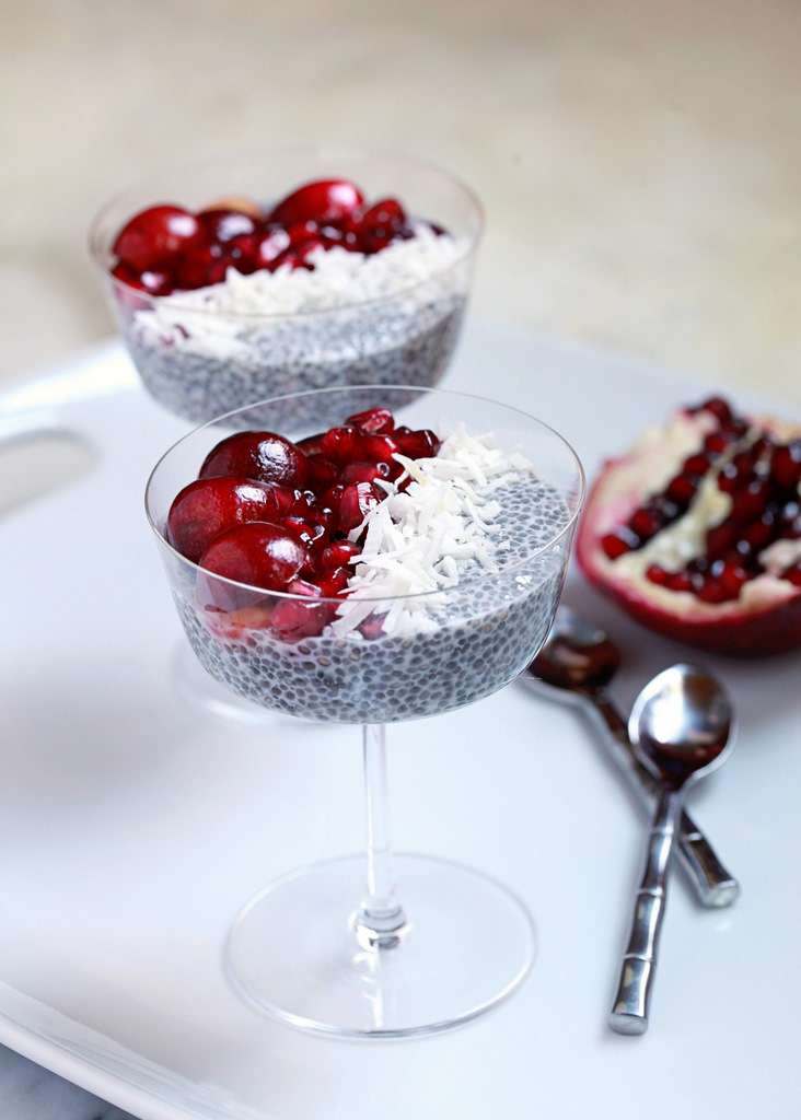 Pomegranate & Cherry Chia Pudding