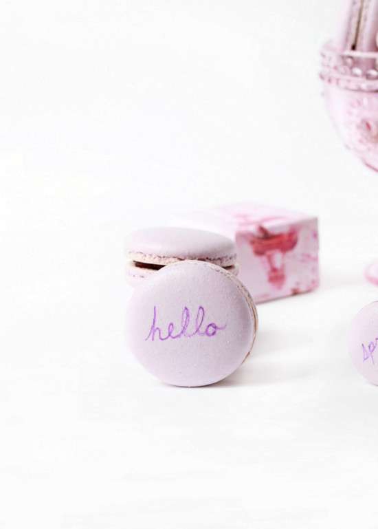 Blackberry Elderflower Macarons | Posh Little Designs