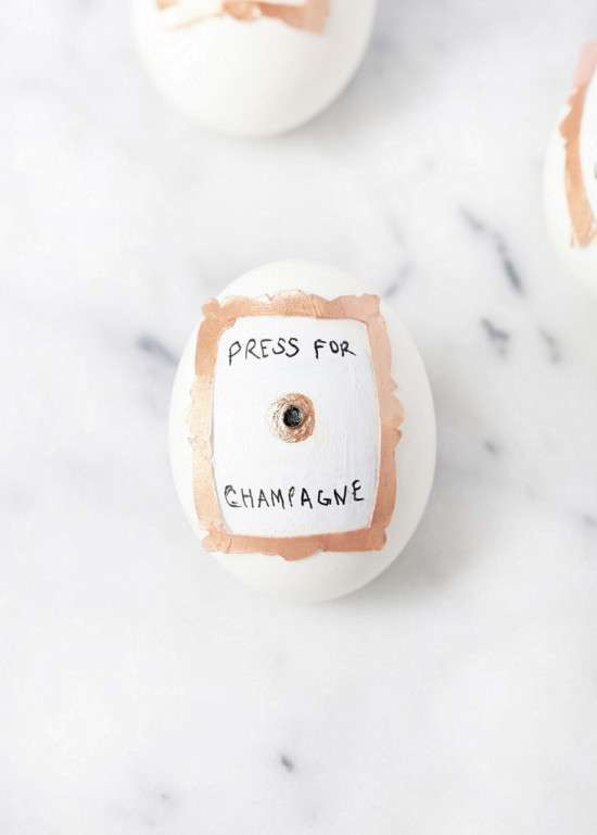 Press for Champagne Easter Eggs | Posh Little Designs