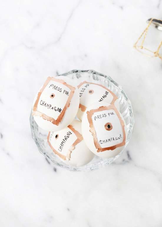 Press for Champagne Easter Eggs | Posh Little Designs