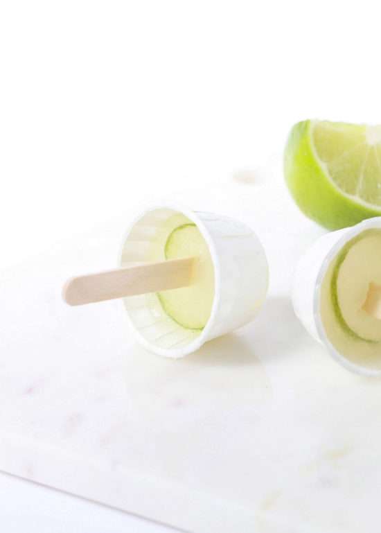 Cucumber Margarita Popsicles | Posh Little Designs