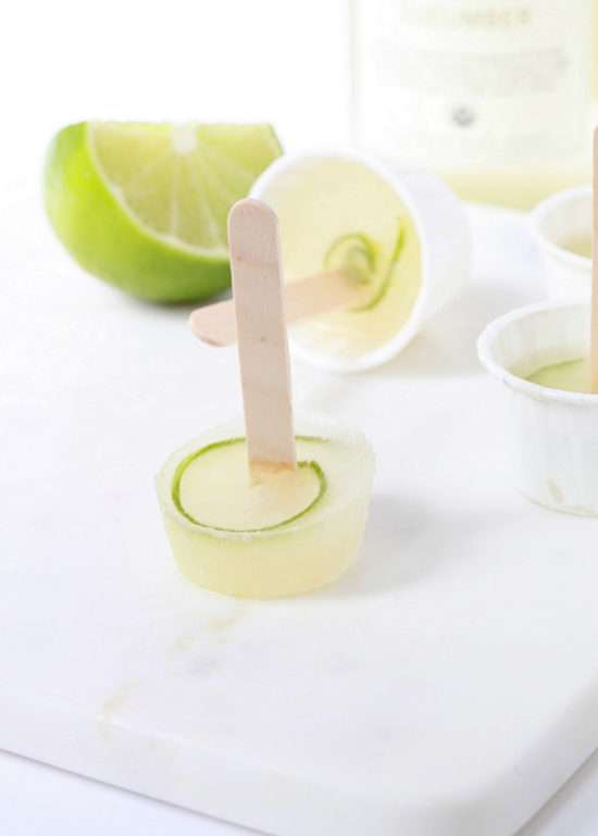 Cucumber Margarita Popsicles | Posh Little Designs