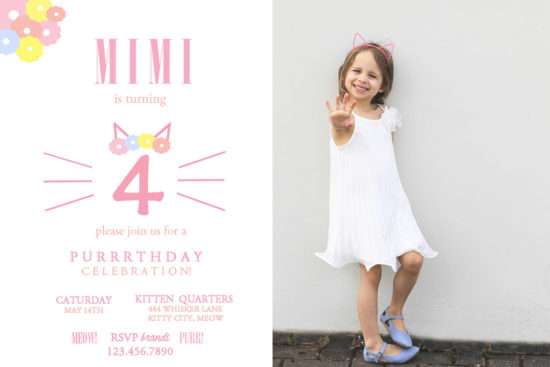 4 + Kittenvites | Posh Little Designs